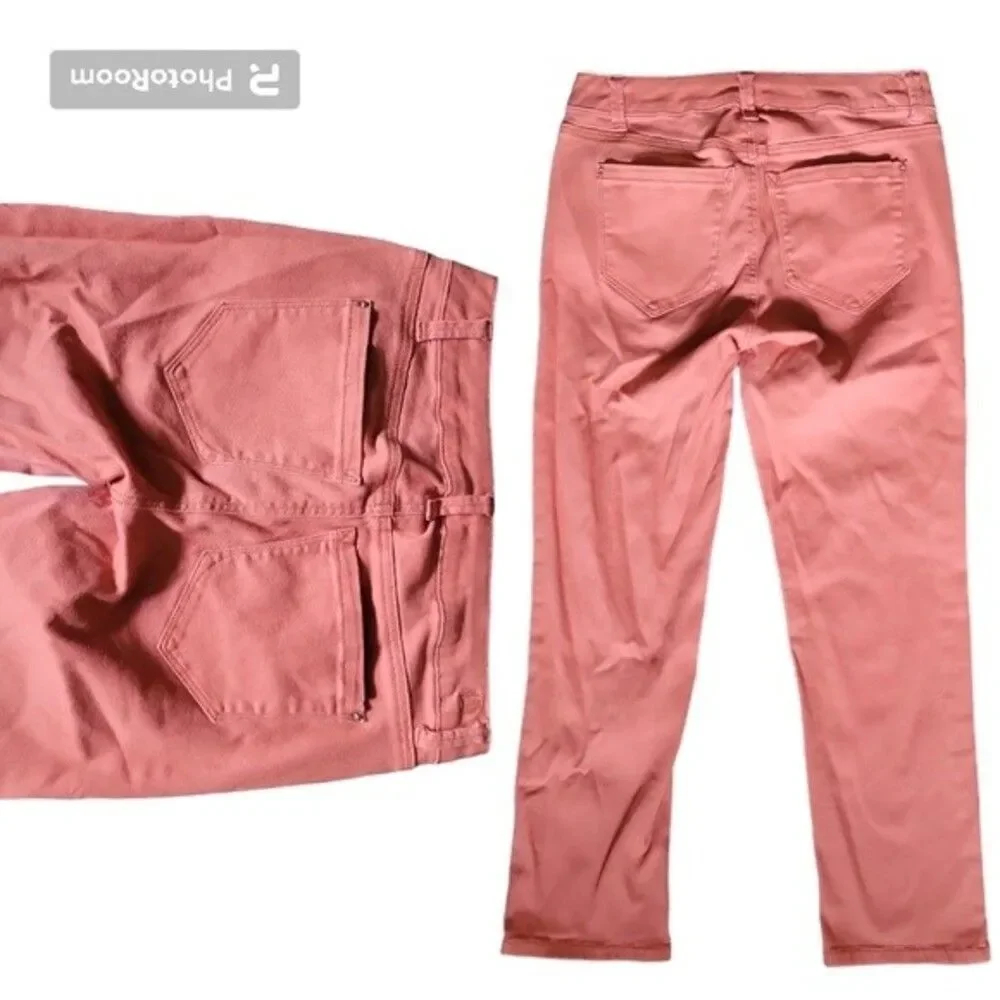 KENSIE JEANS ORANGE SKINNY JEANS - 4/27
